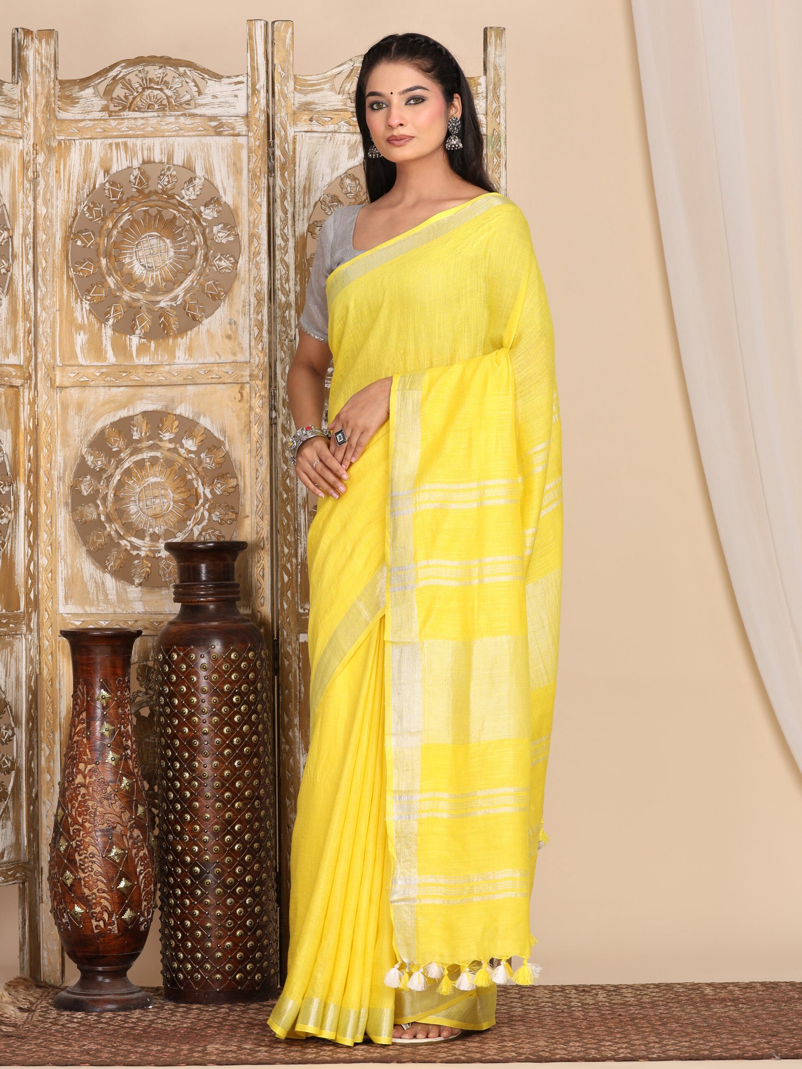 Solid Linen Cotton Fabric - Image 10