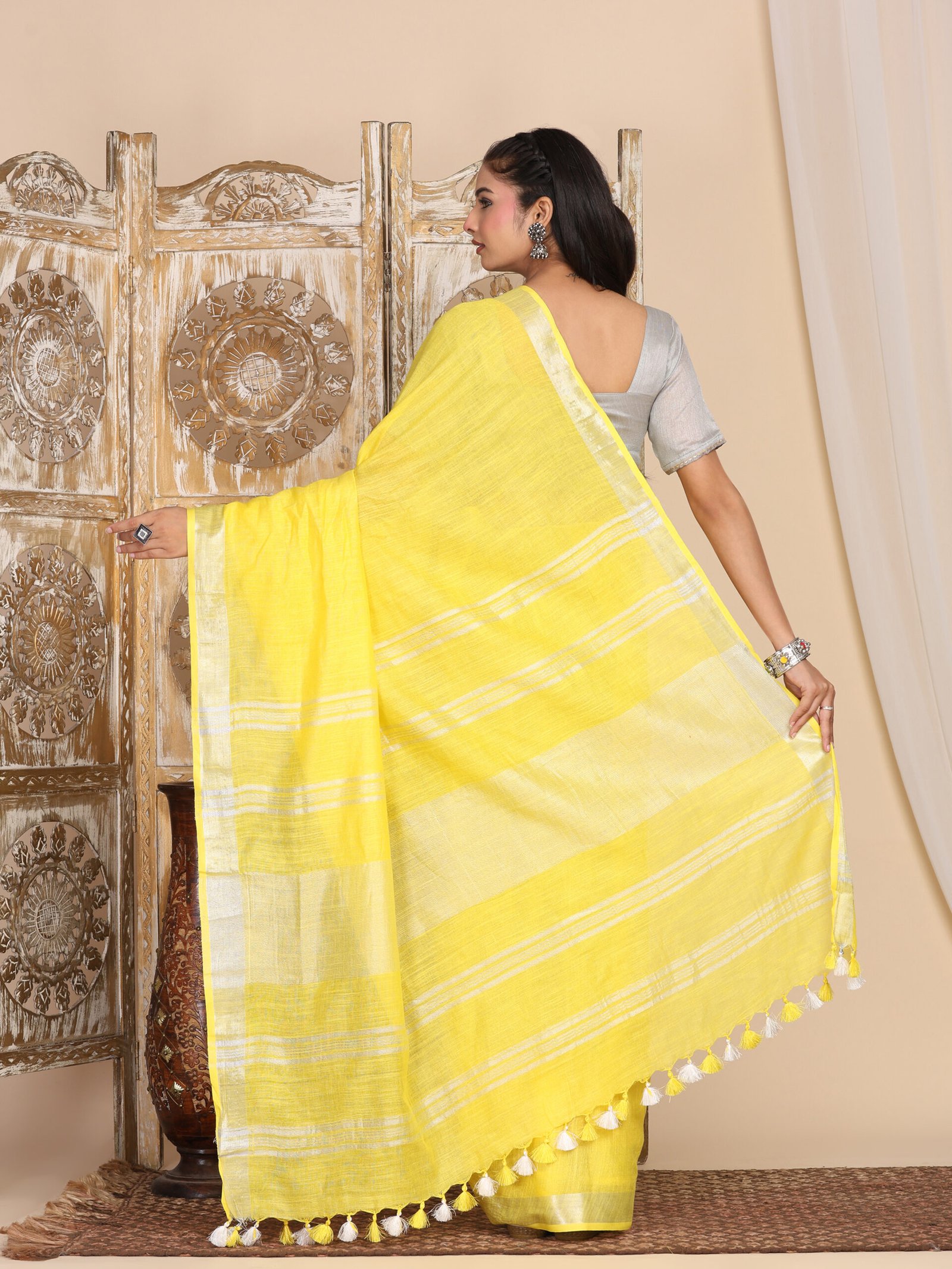 Solid Linen Cotton Fabric - Image 6