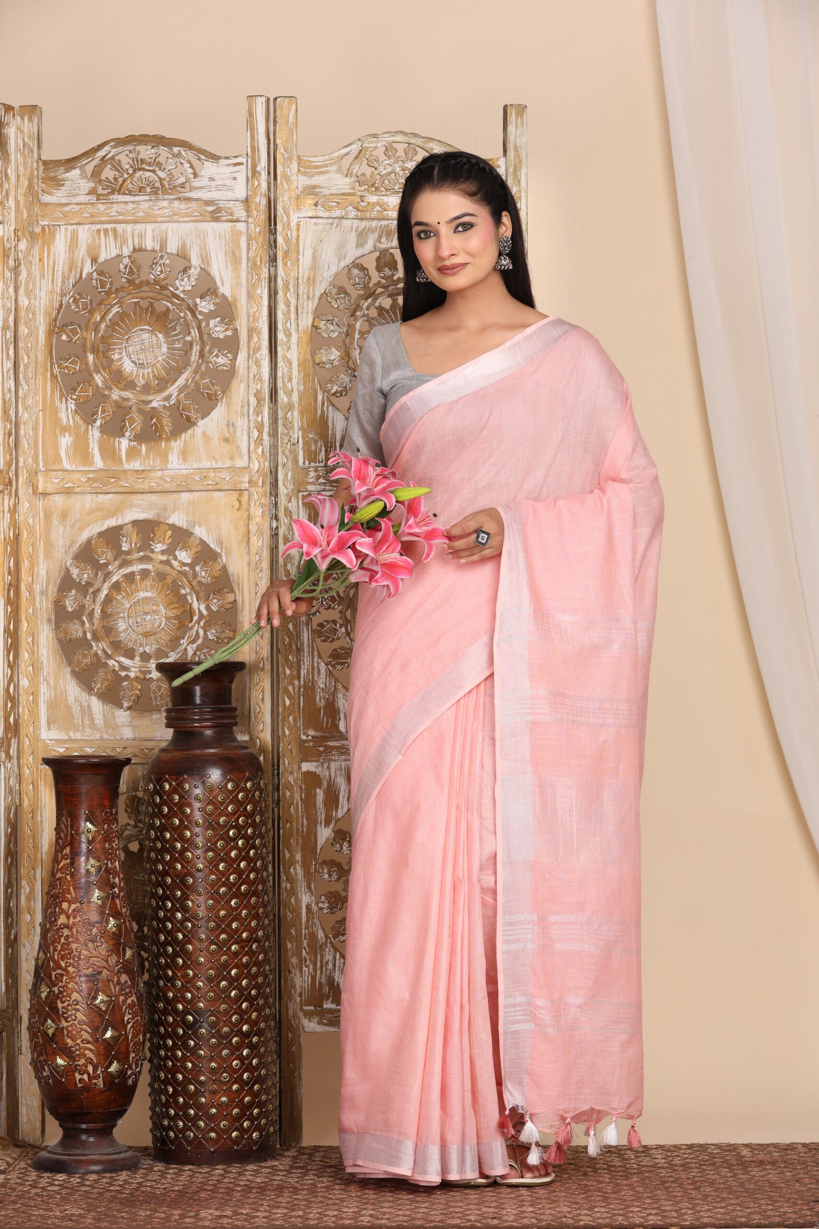 Solid Linen Cotton Fabric - Image 8