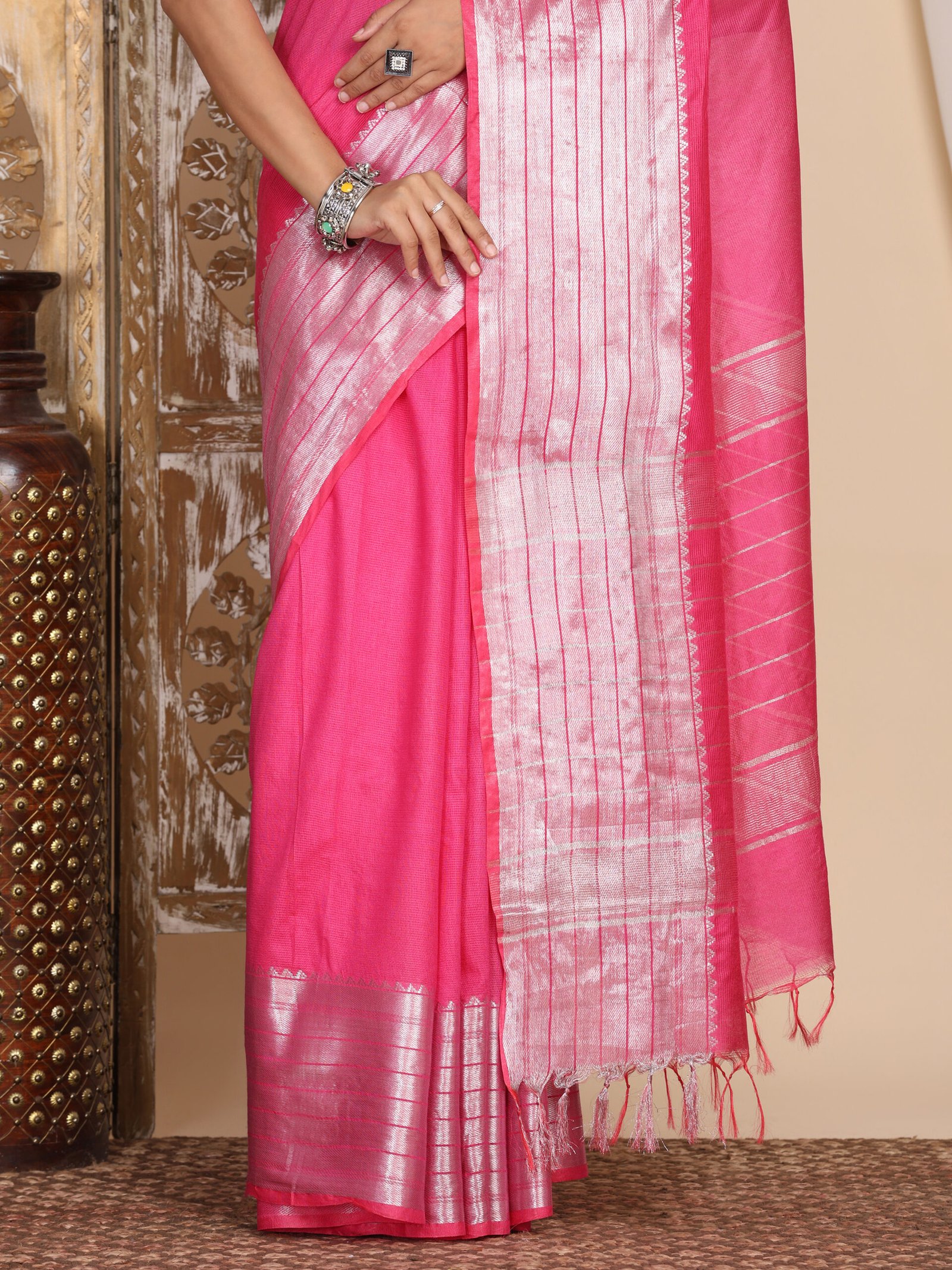 Solid Semi Silk Fabric - Image 5