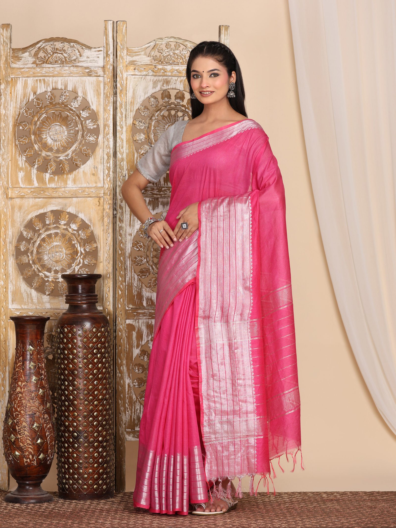 Solid Semi Silk Fabric - Image 6