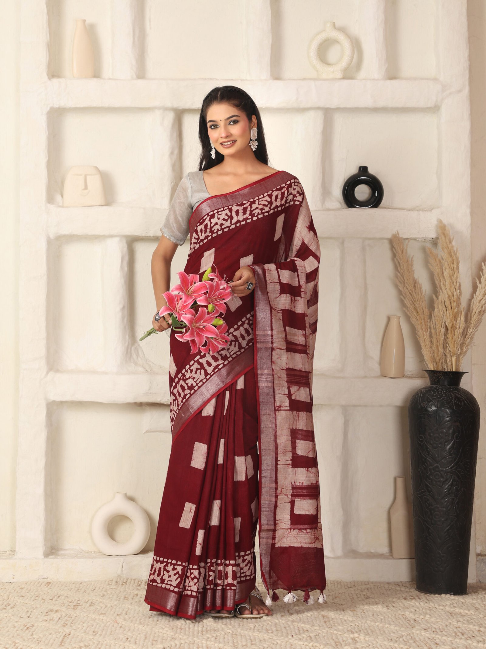 BATIK Linen Cotton Fabric - Image 7