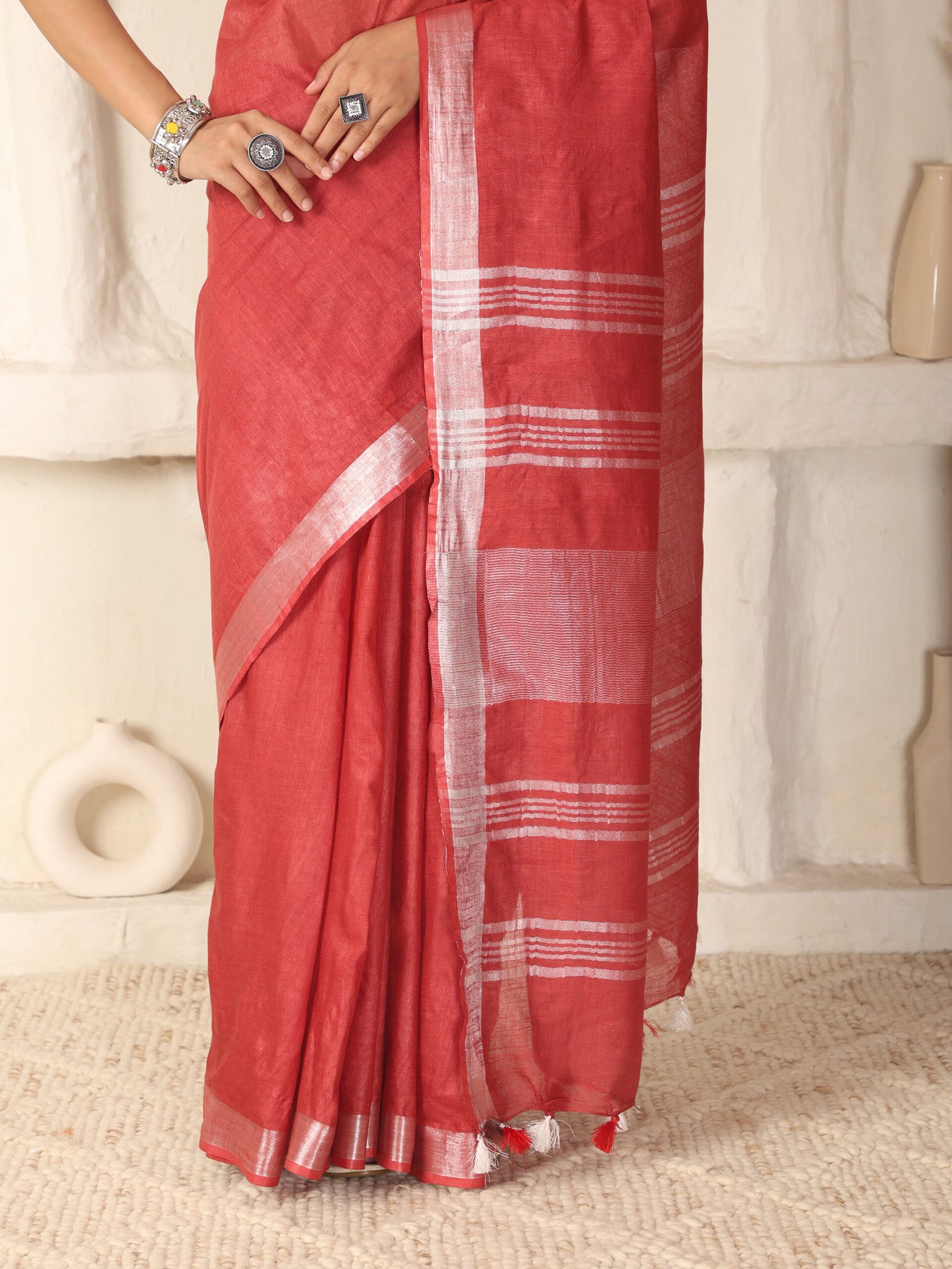 Solid Linen Cotton Fabric - Image 4