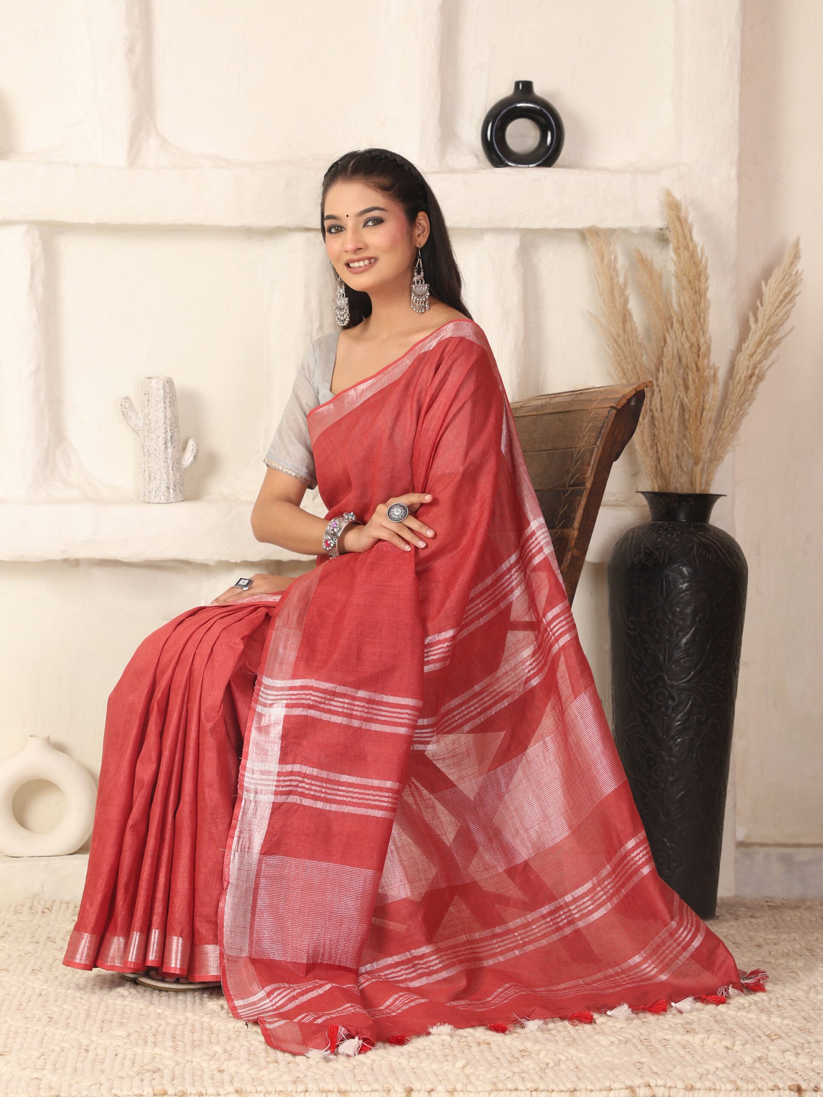 Solid Linen Cotton Fabric - Image 8