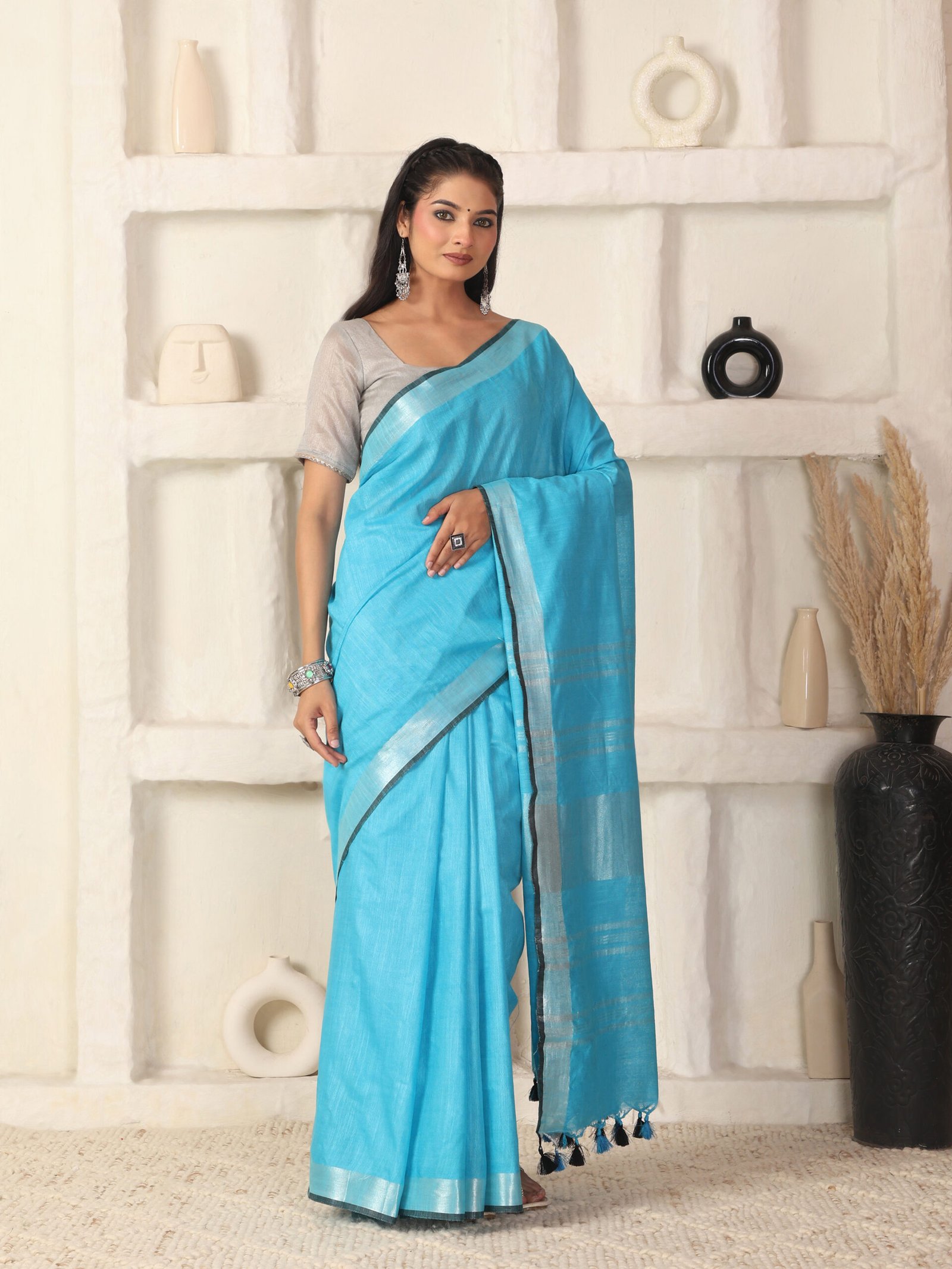 Solid Linen Cotton Fabric - Image 9