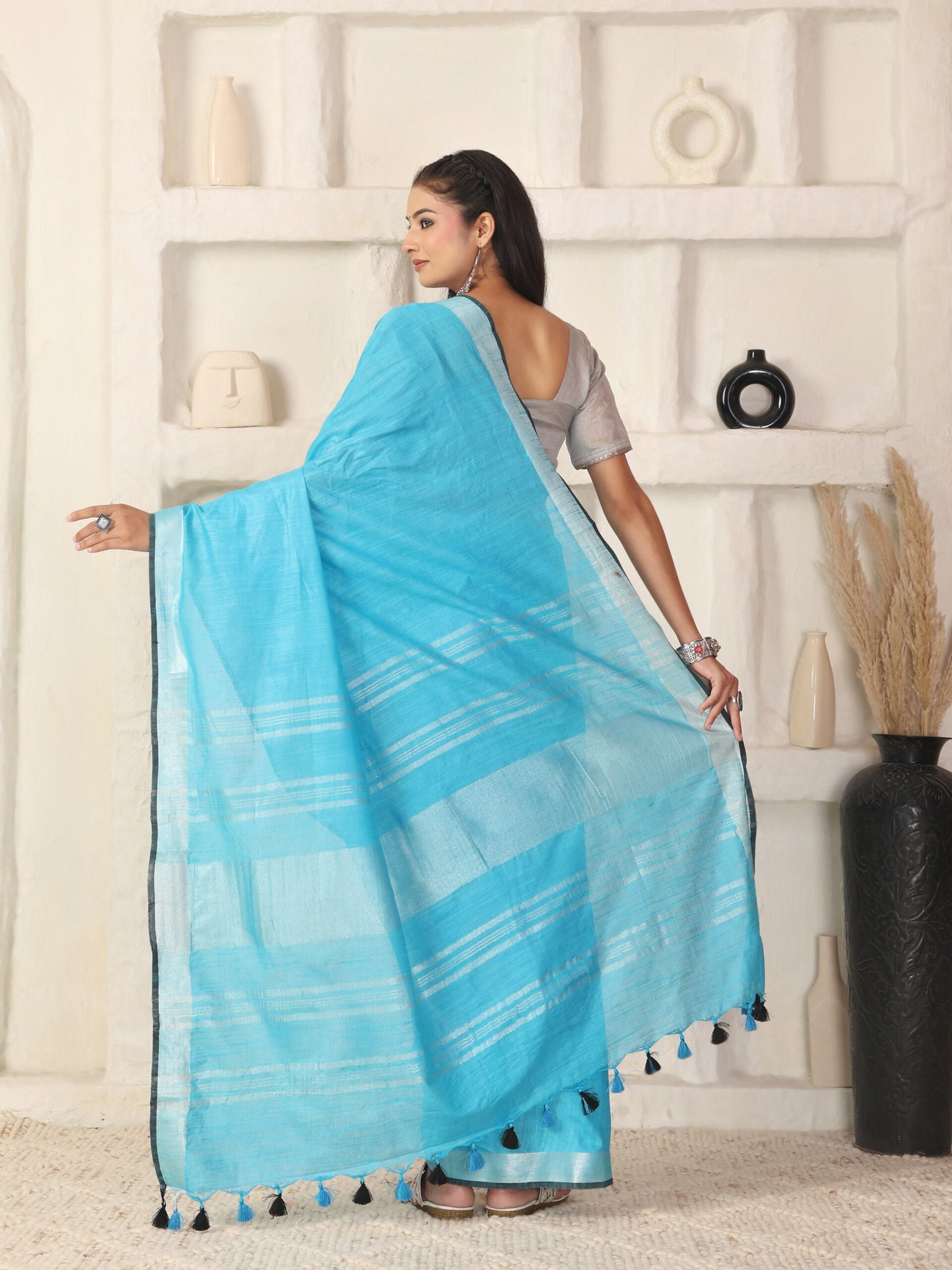 Solid Linen Cotton Fabric - Image 6