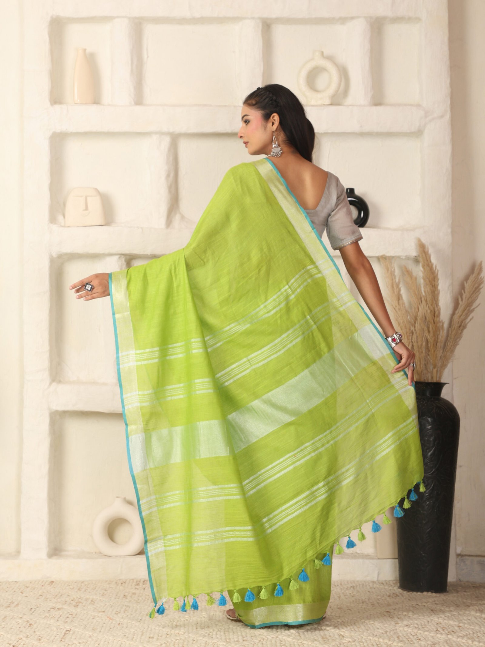 Solid Linen Cotton Fabric - Image 7