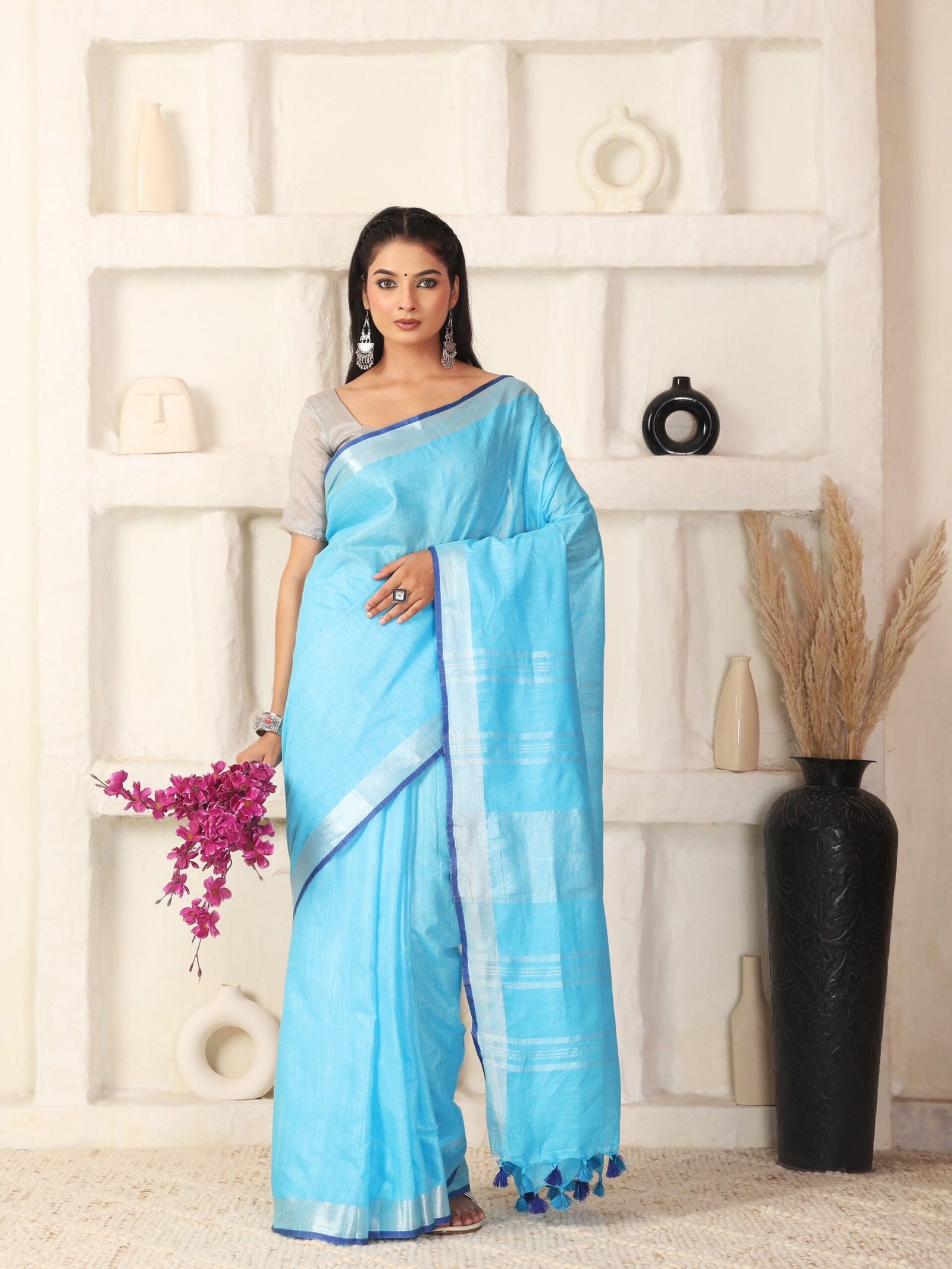 Solid Linen Cotton Fabric - Image 5