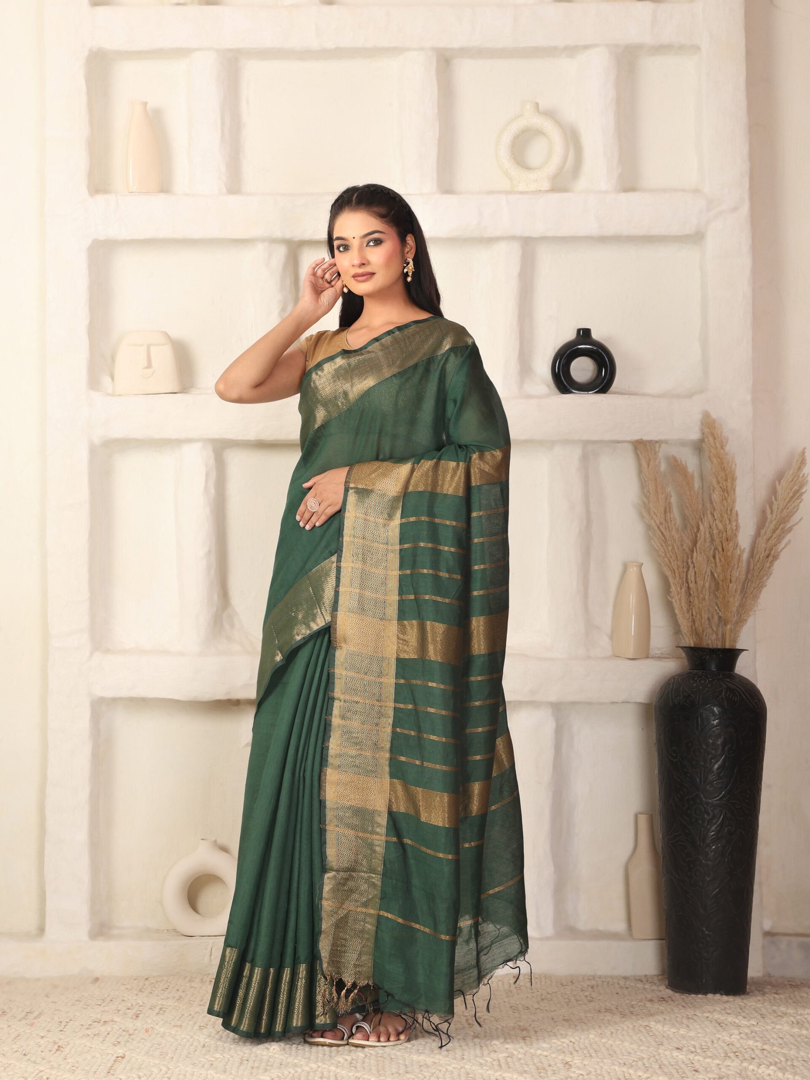 Solid Semi Silk Fabric - Image 4