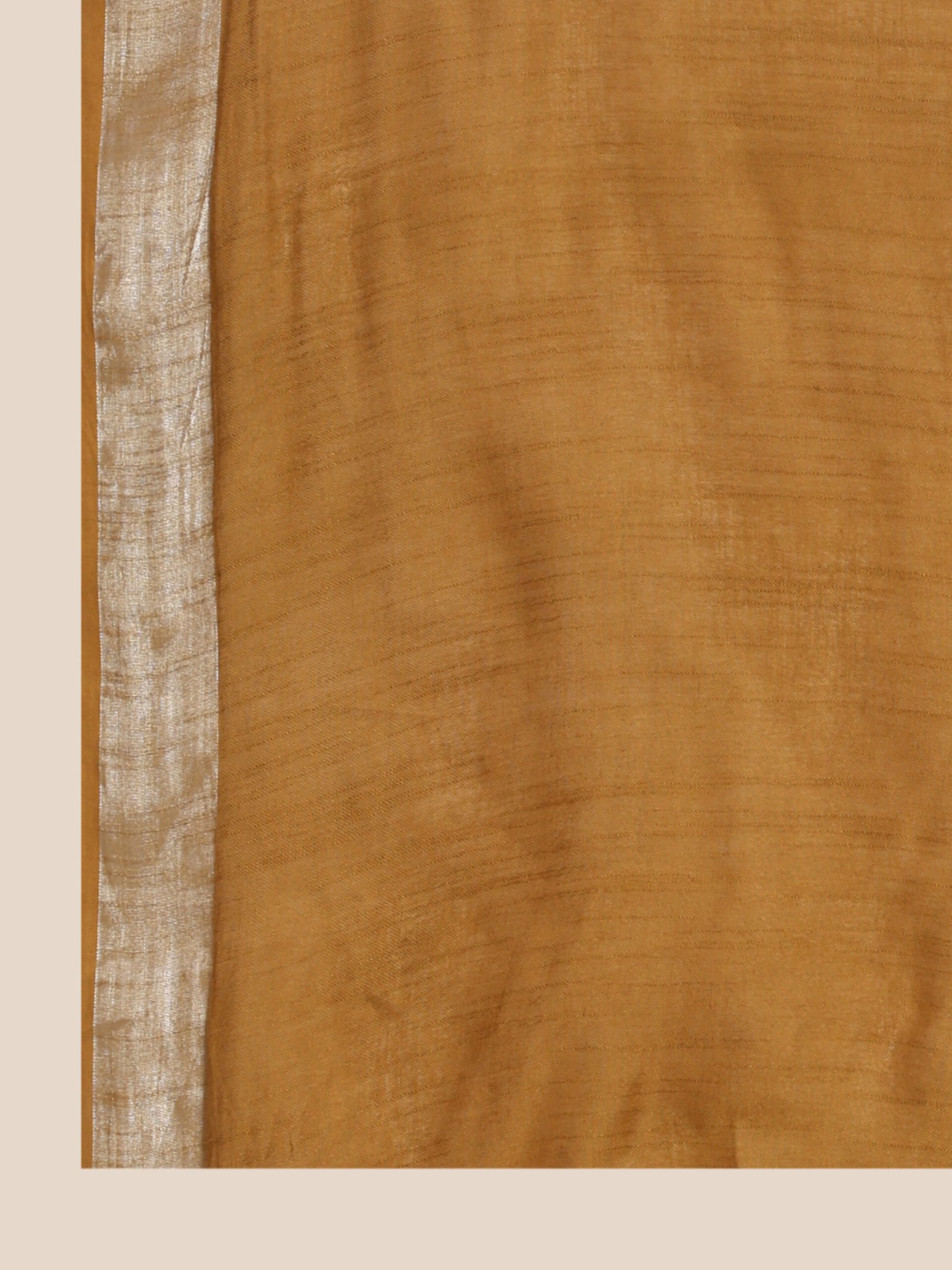Brown Linen Cotton Blend Fabric - Image 3