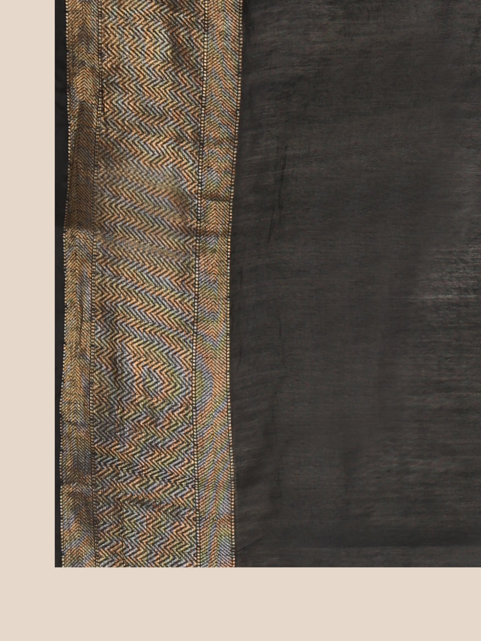 Black Semi Silk Fabric - Image 4
