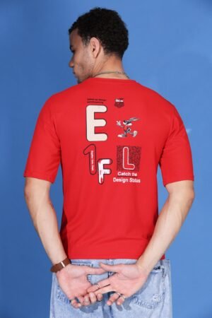 Red Spandex Design Status T shirt