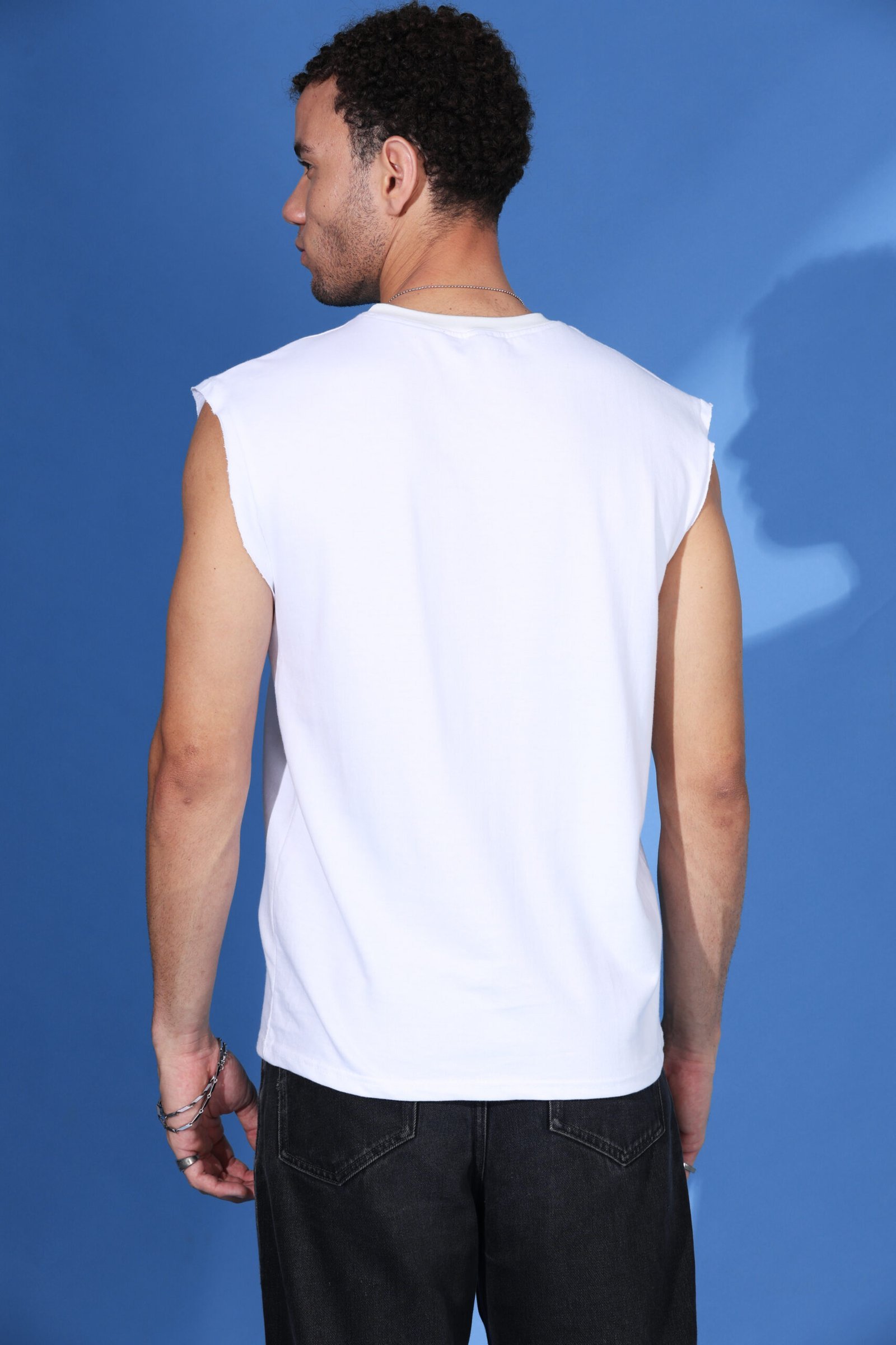 Loose Fit Statement Vest Top - Image 3