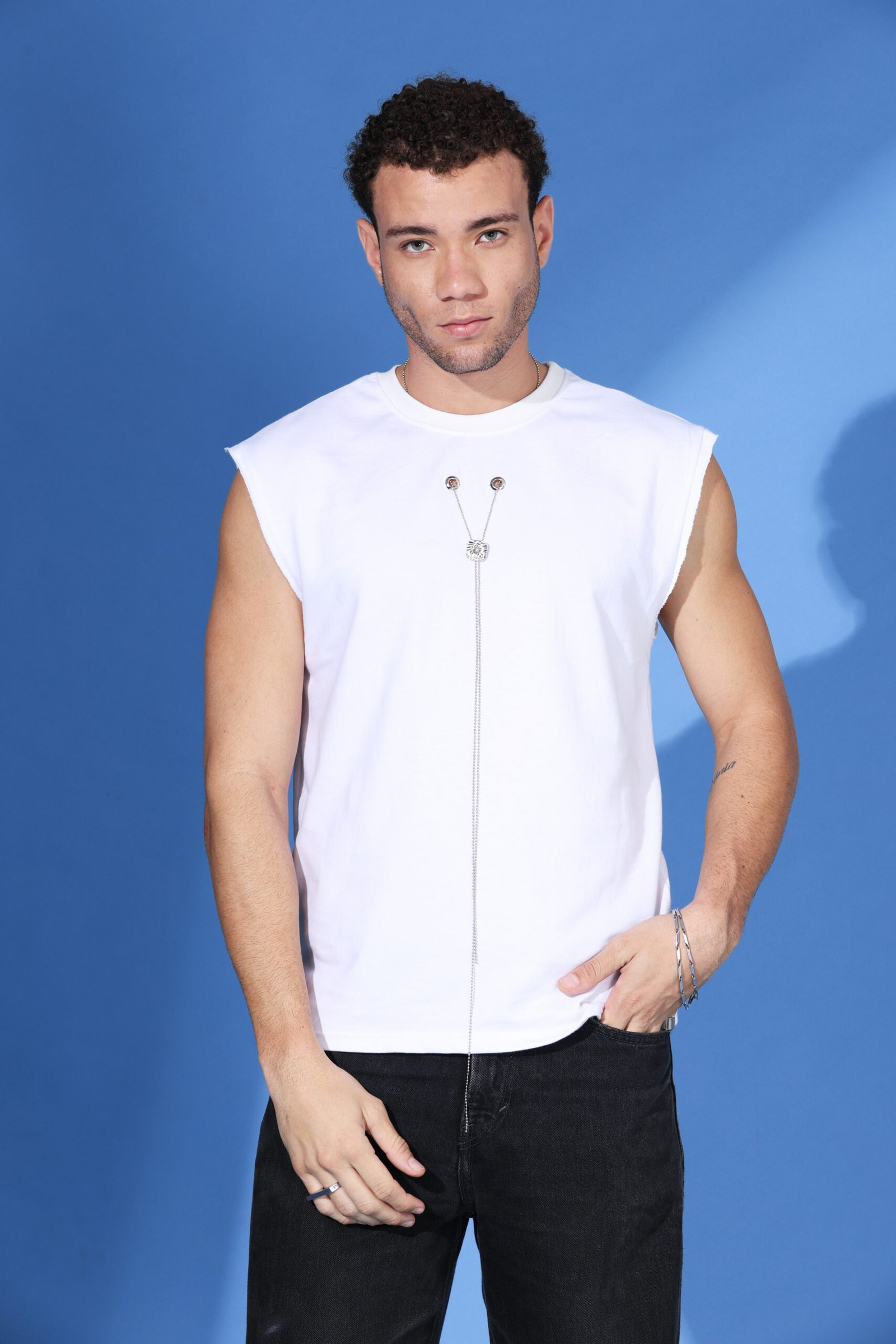 Loose Fit Statement Vest Top - Image 10