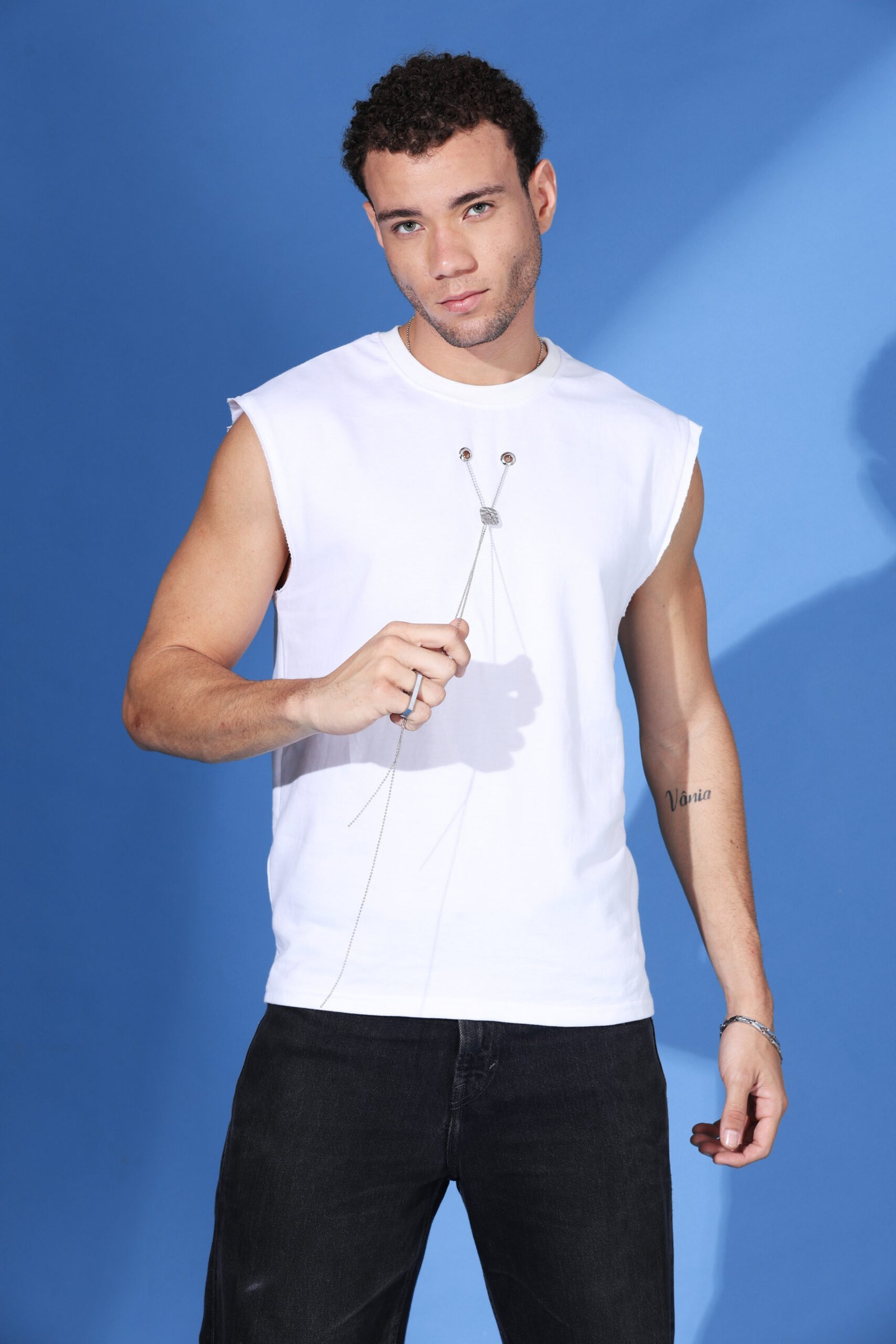 Loose Fit Statement Vest Top