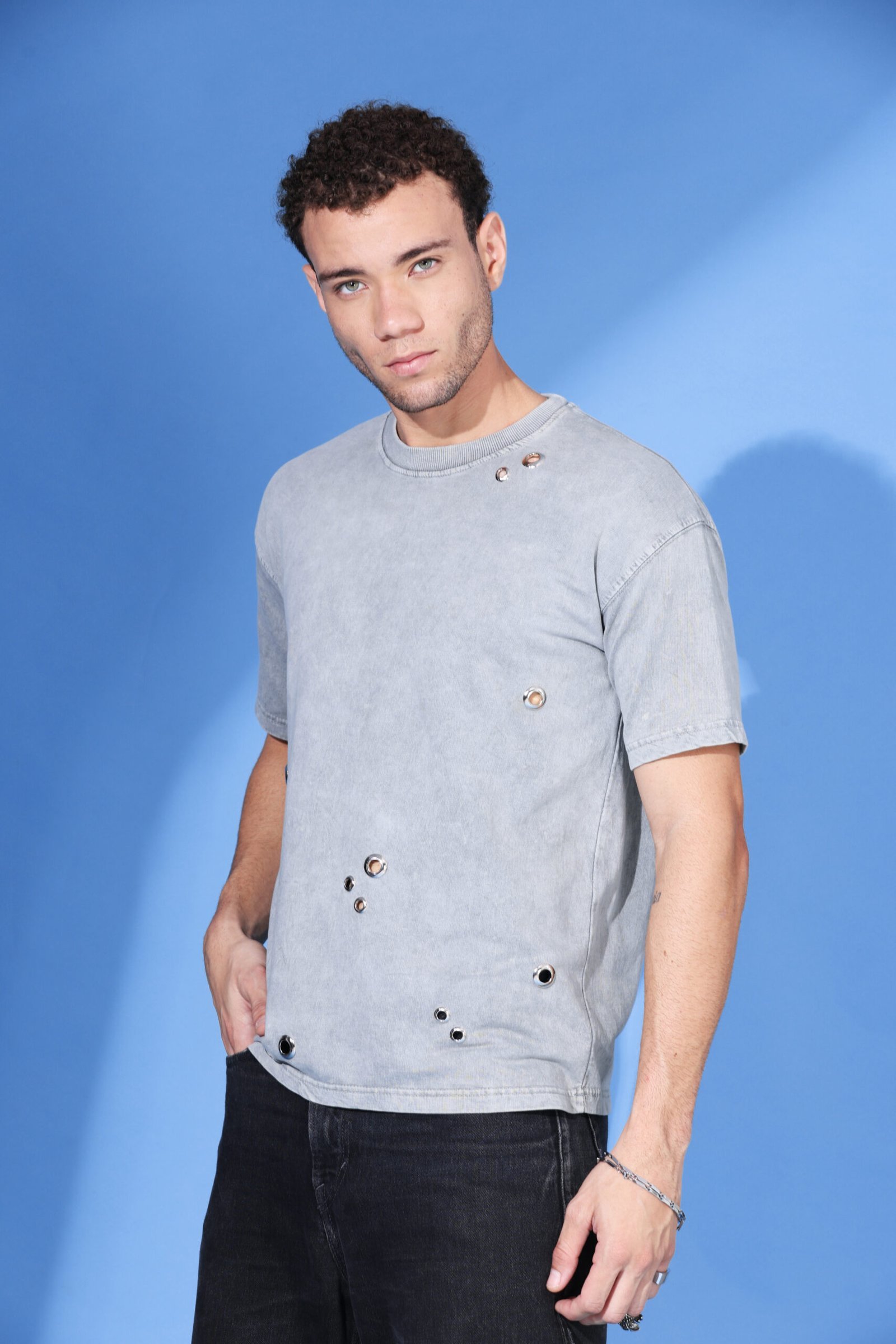 Wash Out Eyelet T shirt - Image 4