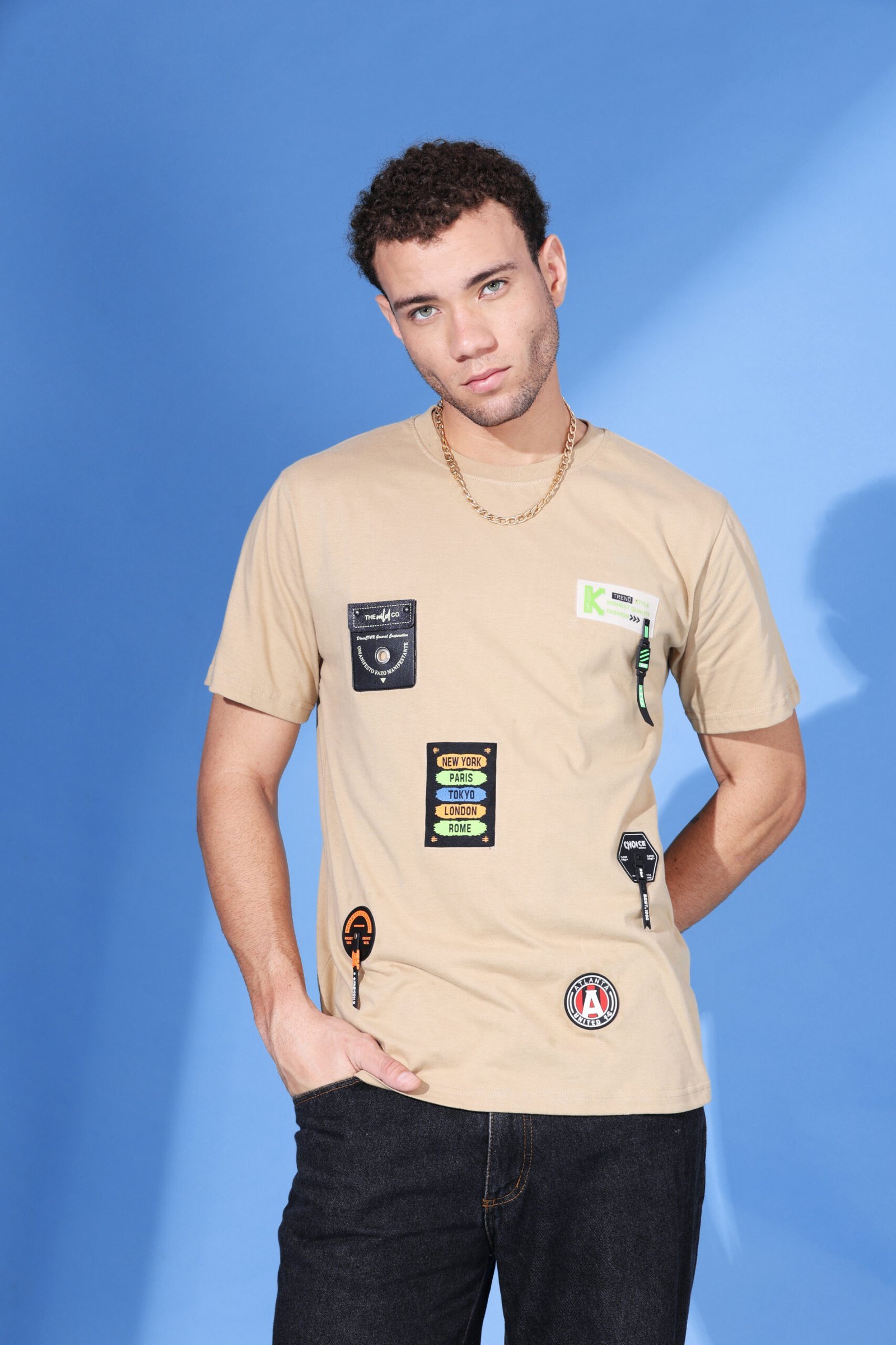 Skin Tone Multi Badge T shirt - Image 5