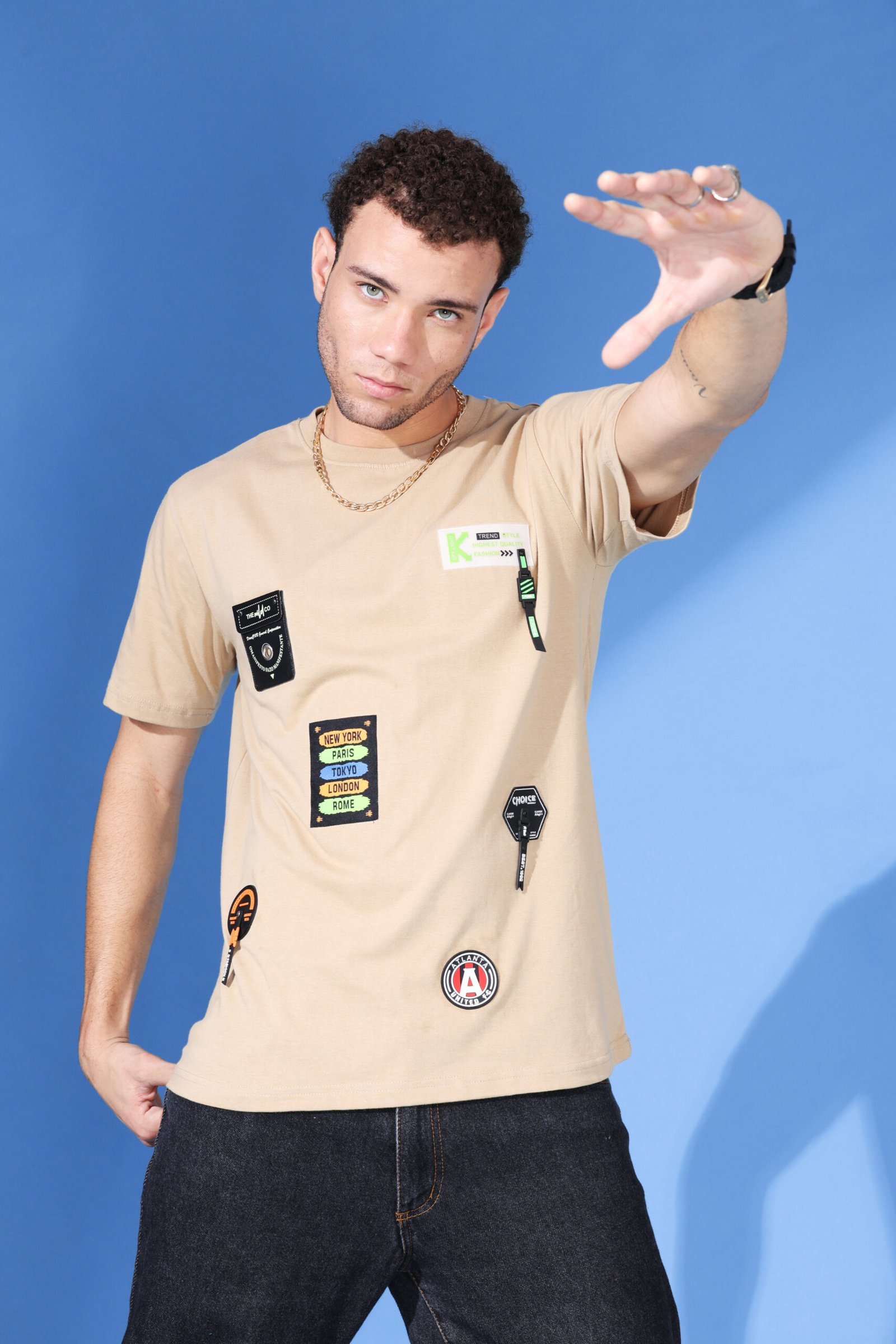 Skin Tone Multi Badge T shirt - Image 4
