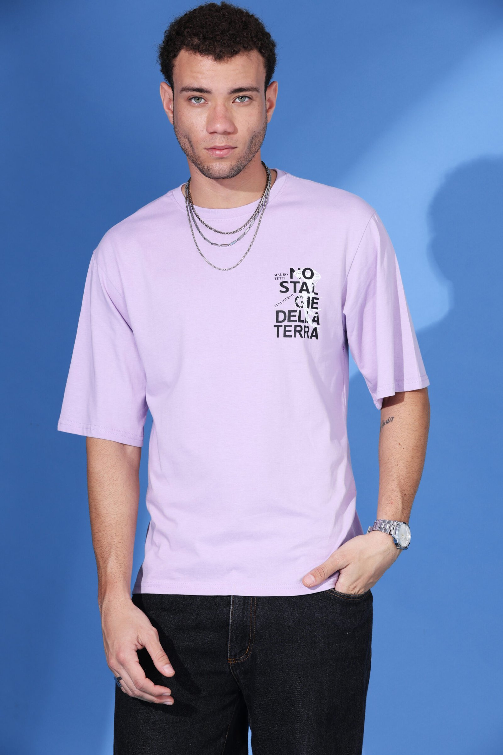 Lavender Graphic T shirt - Image 4