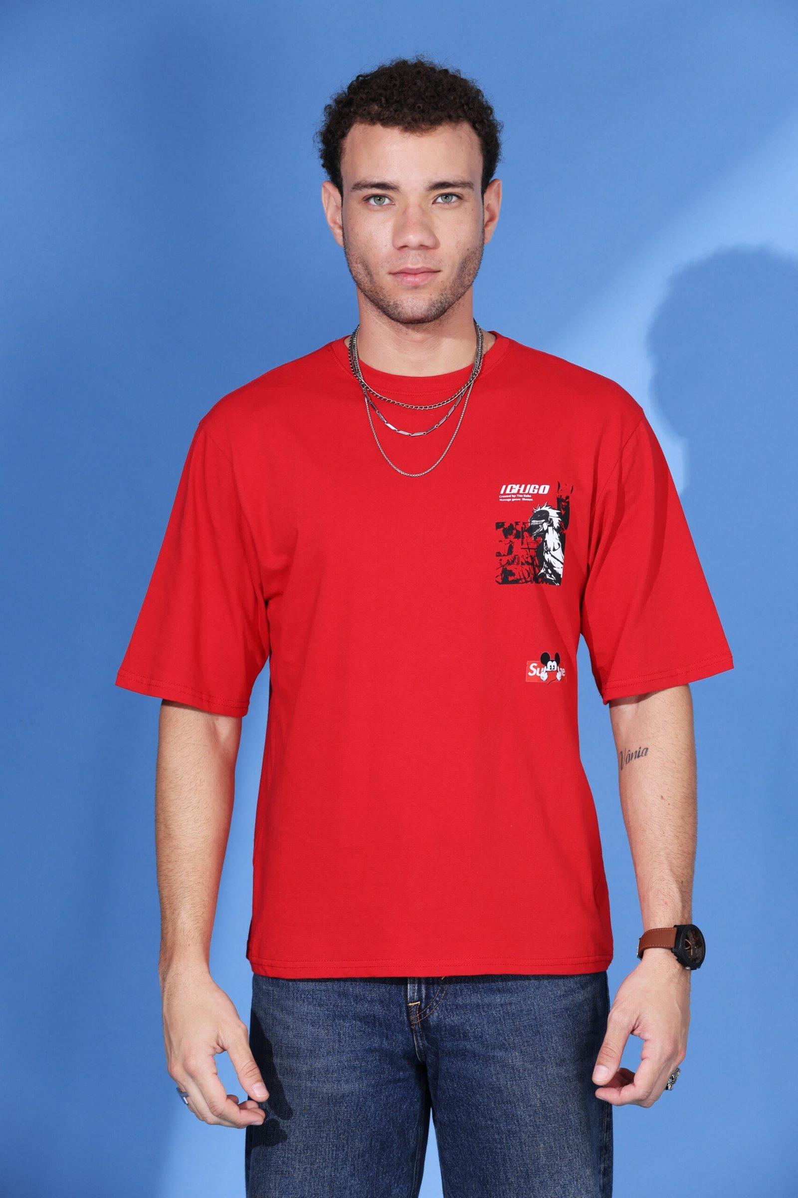 Red Superme T Shirt