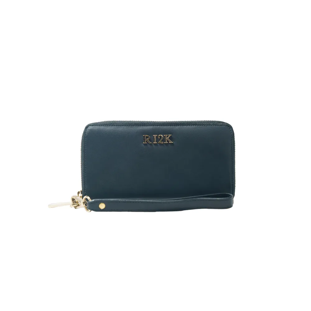 Black Wristlet Zip Around Purse - Image 2