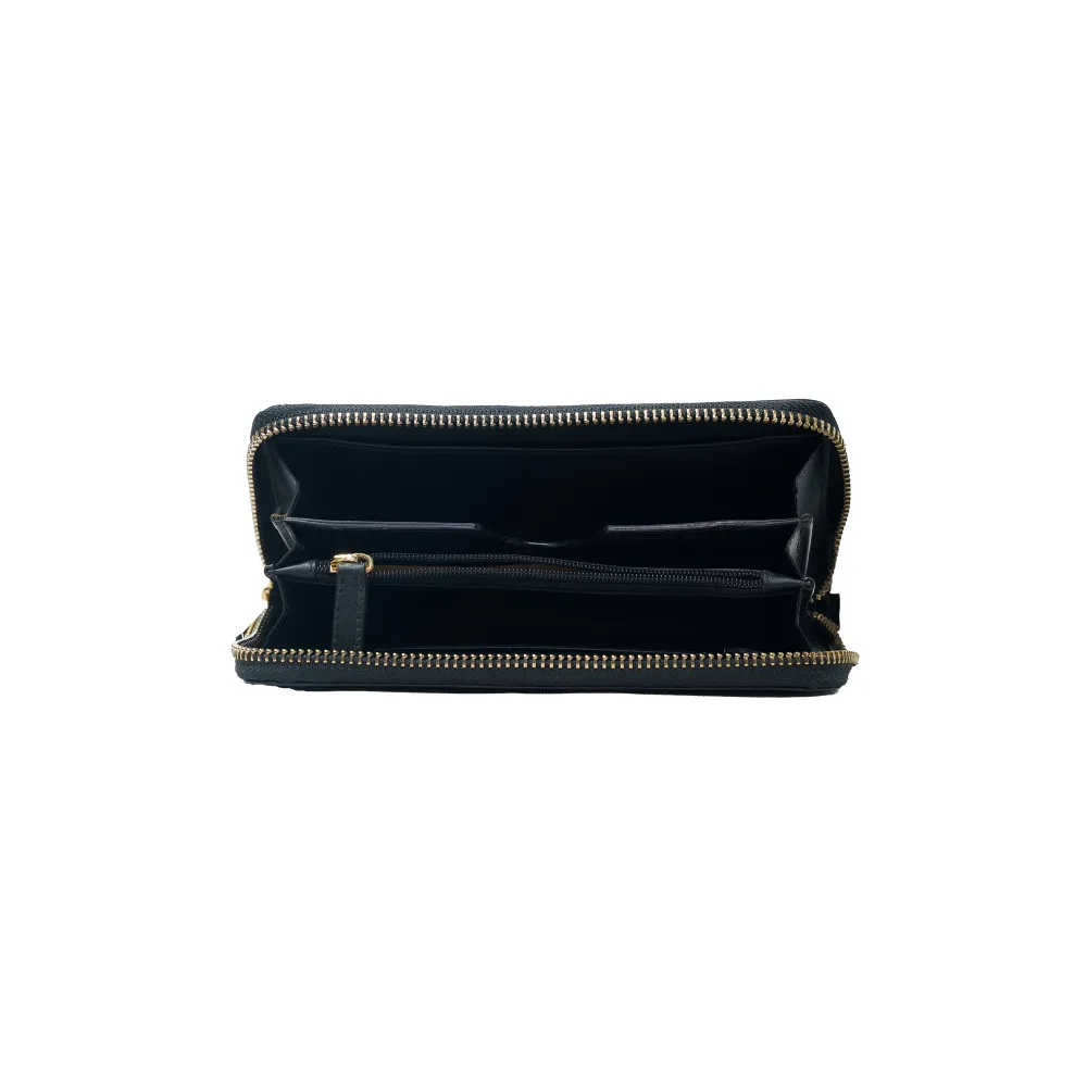 Black Wristlet Zip Around Purse - Image 4