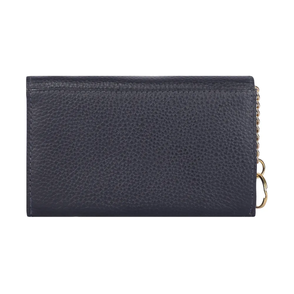 Navy Blue Key Holder Purse - Image 4