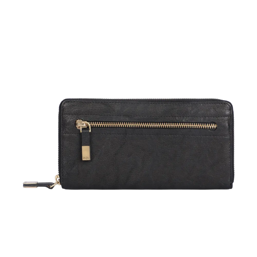 Black Leather Zip Purse - Image 2