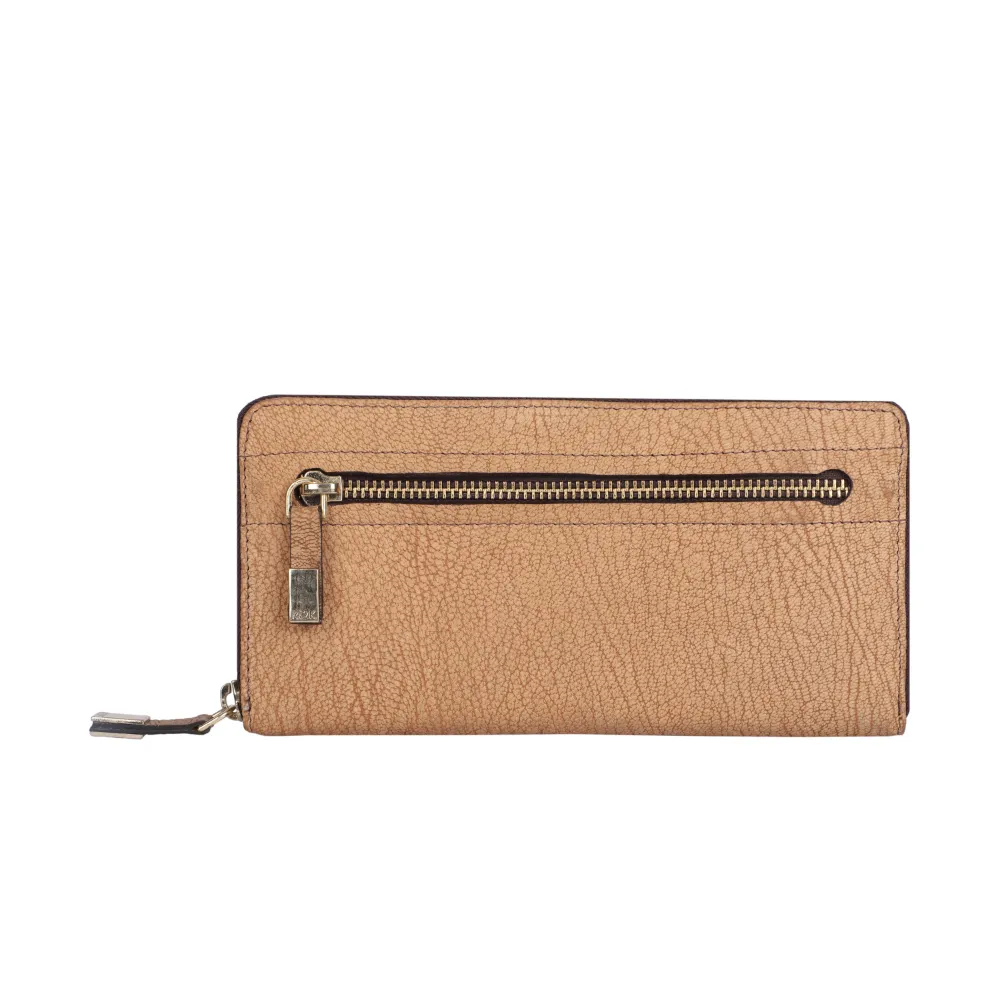 Light Tan Leather Zip Purse - Image 2