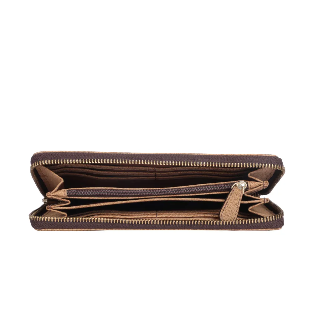Light Tan Leather Zip Purse - Image 3