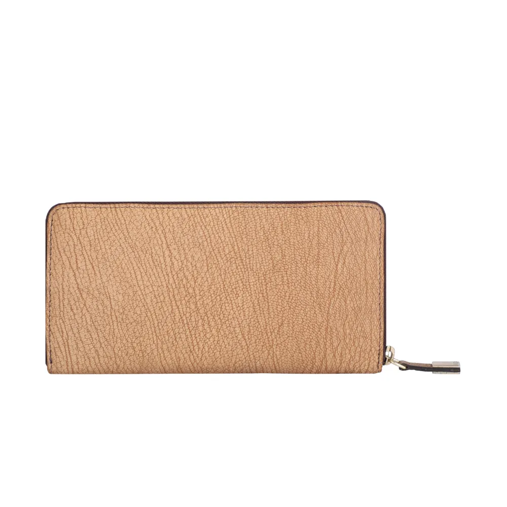 Light Tan Leather Zip Purse - Image 4
