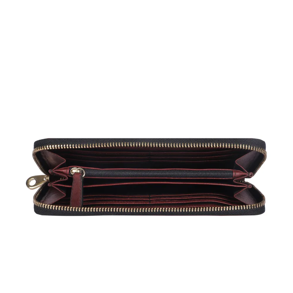Wine Zip Around Purse - Image 3