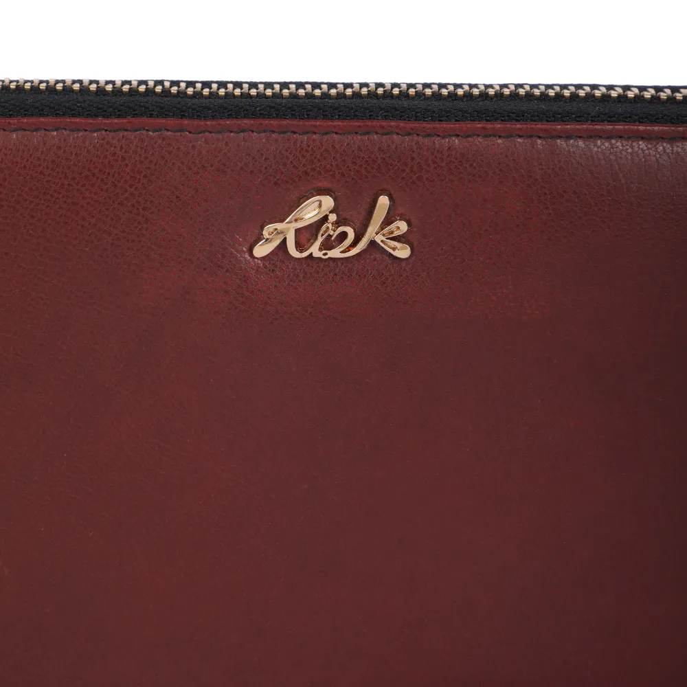 Wine Zip Around Purse - Image 5