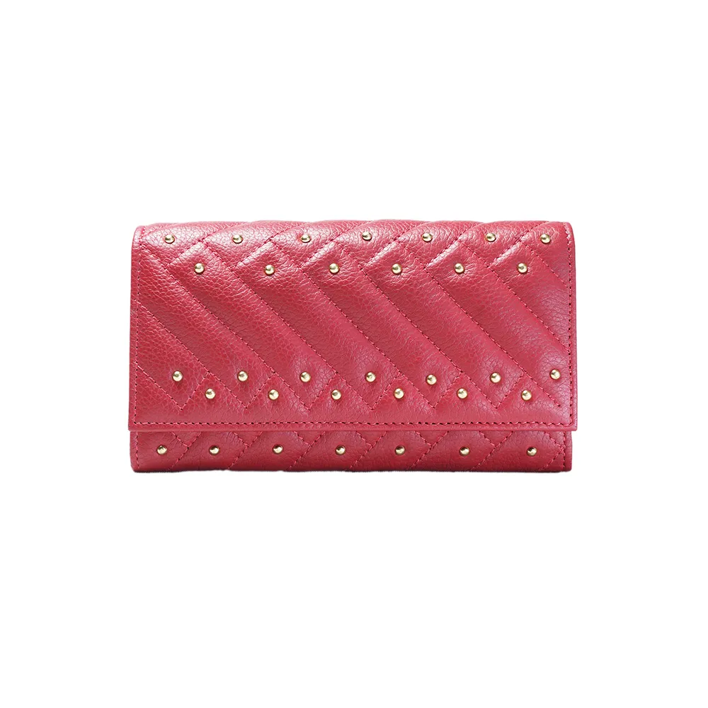 Quilted Red Flap Purse - Image 2