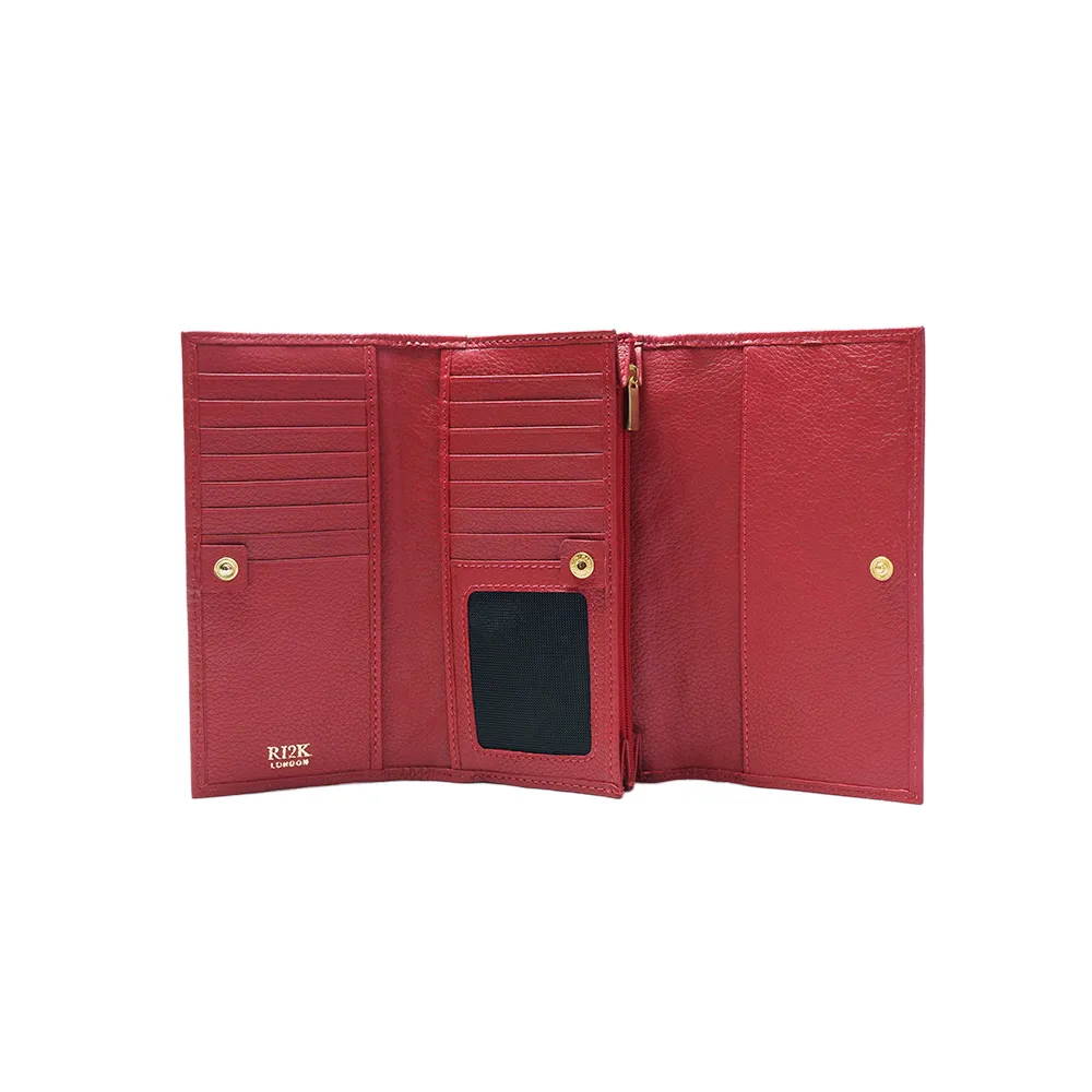 Quilted Red Flap Purse - Image 3