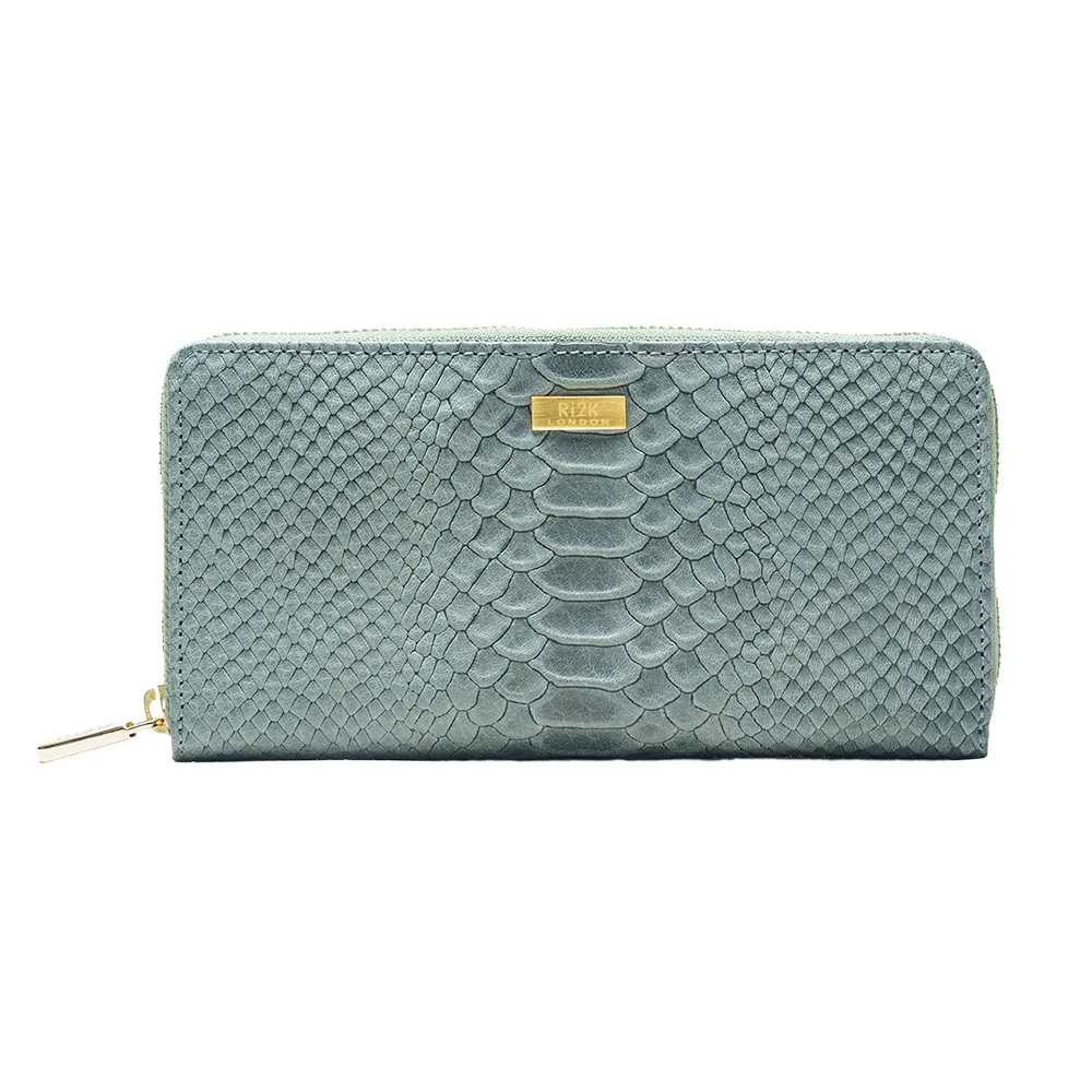 Grey Zip Around Purse - Image 2