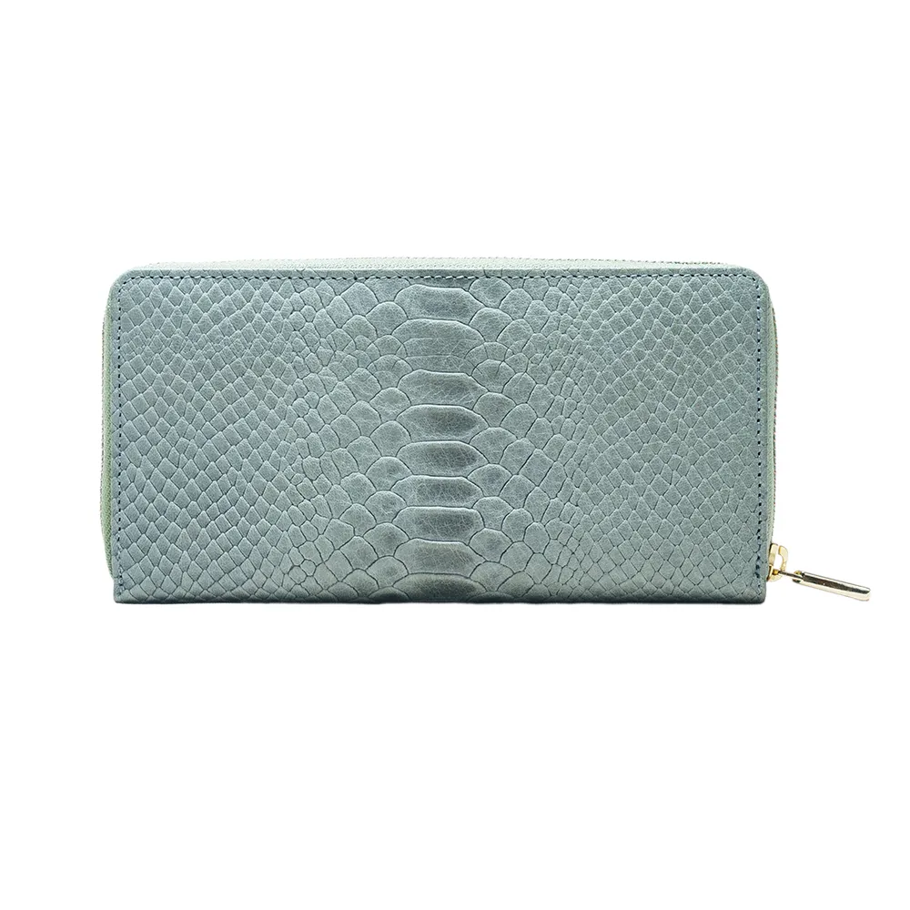 Grey Zip Around Purse - Image 4