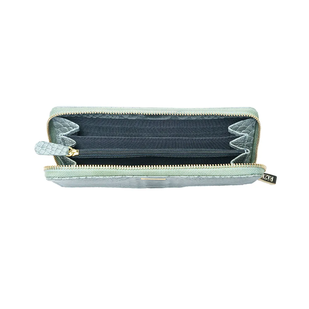 Grey Zip Around Purse - Image 3