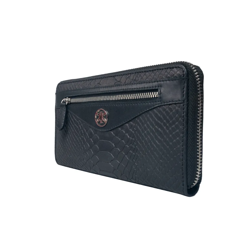 Black Zip Around Purse - Image 6