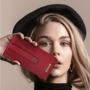 Kyoto Handheld Red Purse