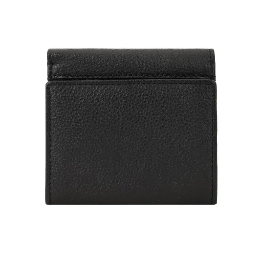 Nagoya Bi Fold Compact Black Purse - Image 5
