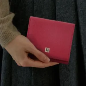 Nagoya Bi Fold Compact Red Purse