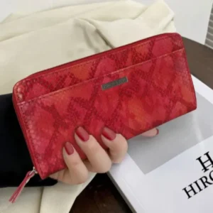 Party Red Zip Around Purse