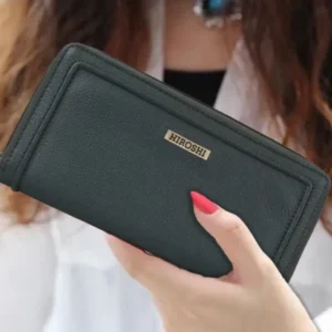 Kanazawa Green Zip Around Purse