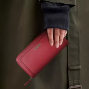 Kanazawa Red Zip Around Purse