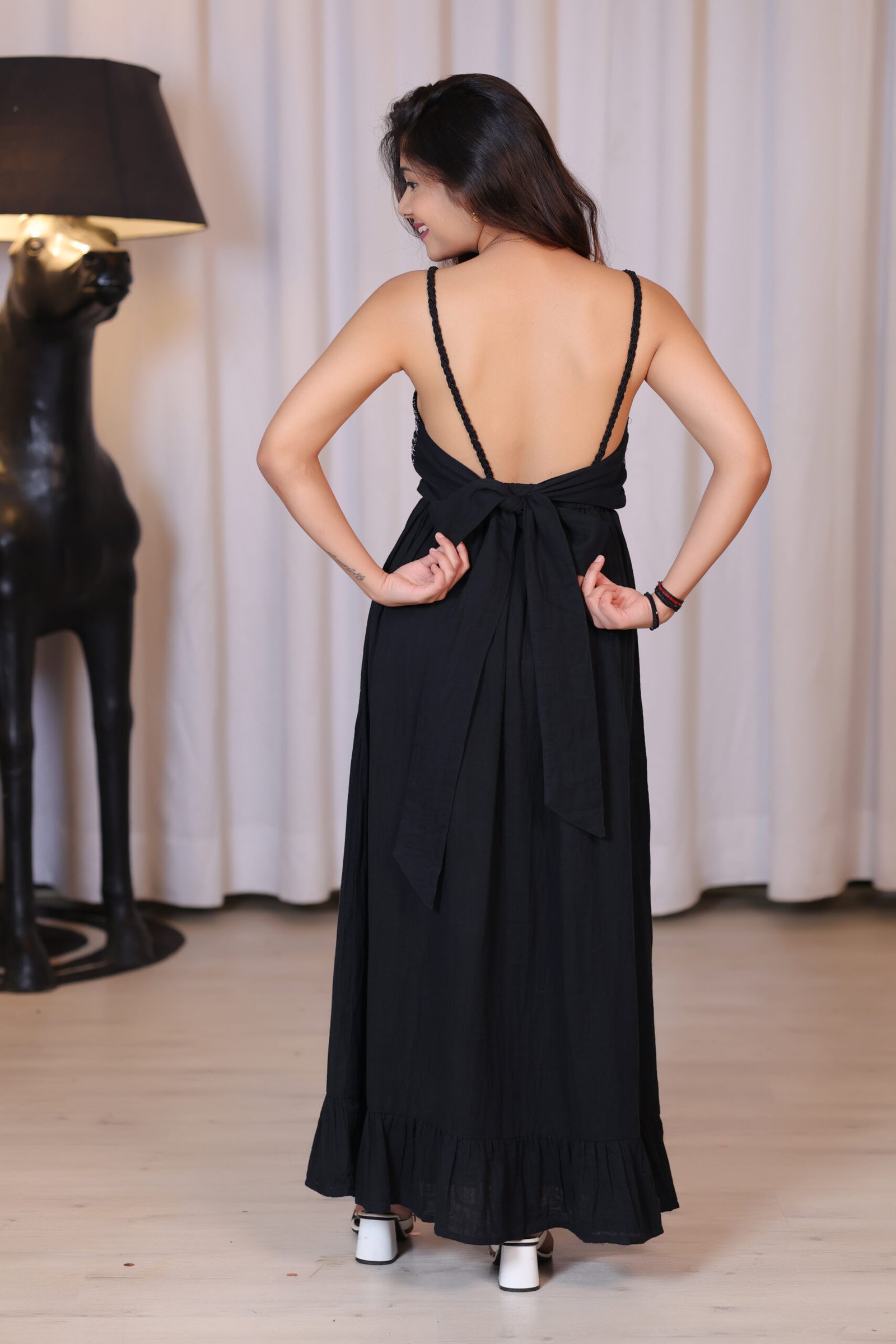 Zacona Embellished Long Dress - Image 4