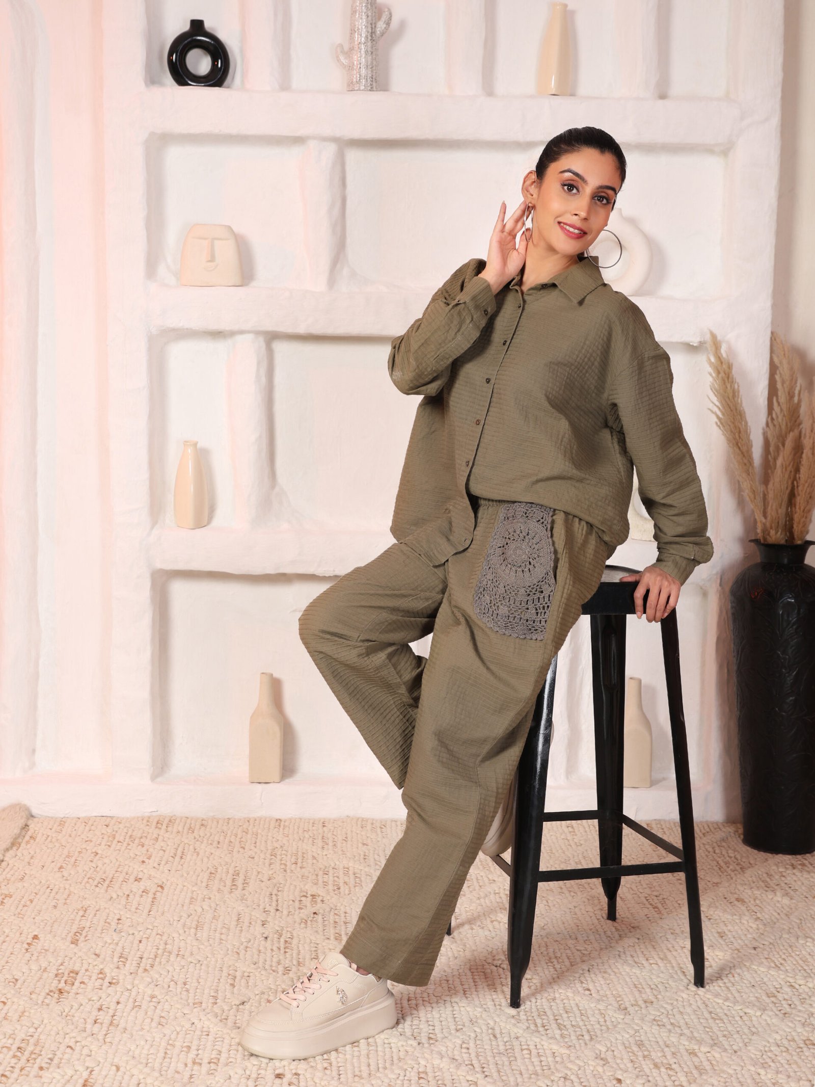 Sombrero Cotton Dobby Co-ord set - Image 7