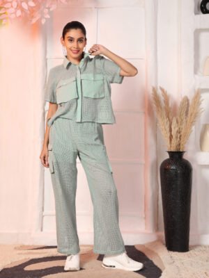 Claudia Cotton Net Co-ord set