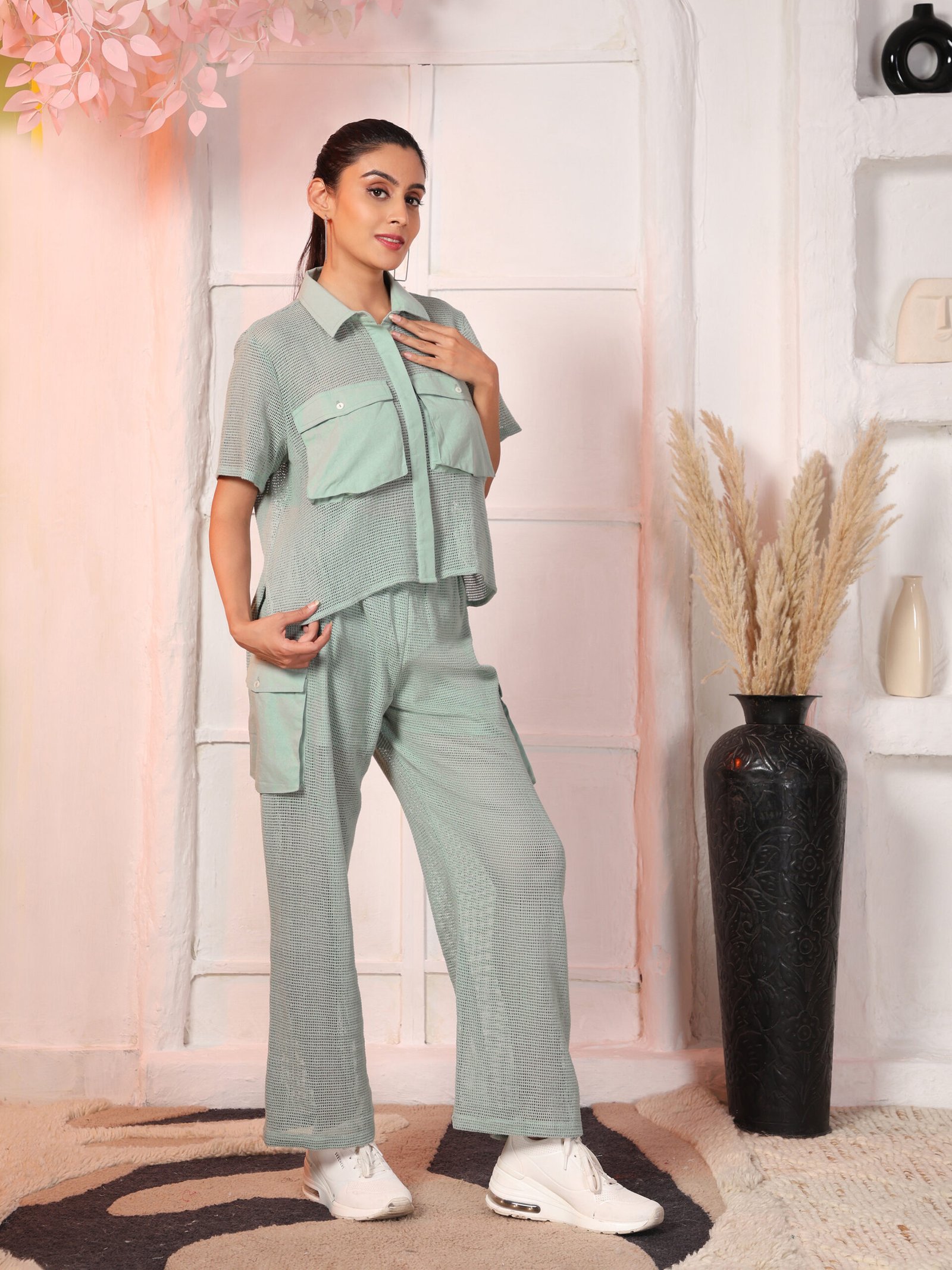 Claudia Cotton Net Co-ord set - Image 9