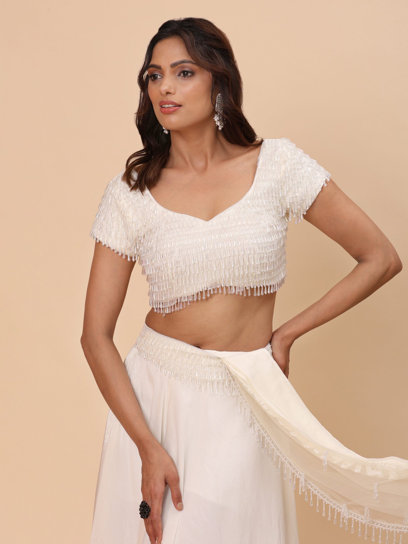 Pure Radiance White Lehenga with Dupatta - Image 5